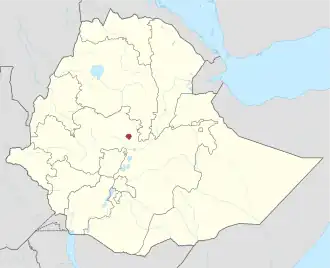 Kaart van Addis Abeba