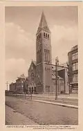 Admiraal de Ruyterweg 406, Kerk van Sint-Franciscus van Assisi (Boomkerk); circa 1920.