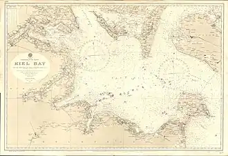 Zeekaart van de Kielerbocht uit 1906.