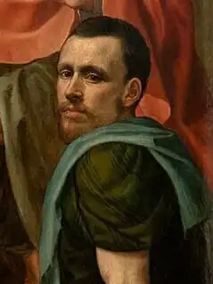 Zelfportret in Het Laatste Avondmaal, 1575[1]