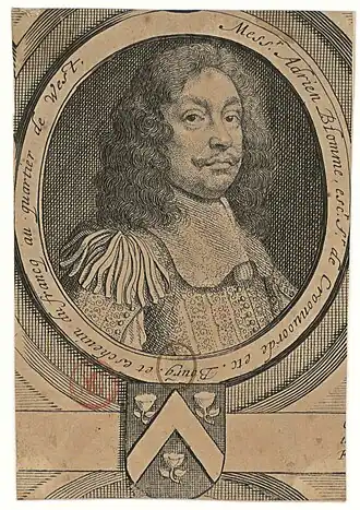 Gravure van Adriaen Blomme uit 1666 door Lucas Vorsterman