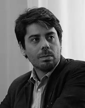 Adrien Bosc tijdens de Frankfurter Buchmesse 2017