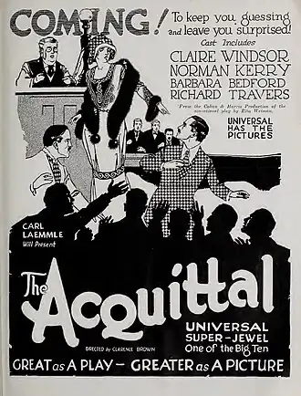 Advertentie voor The Acquittal