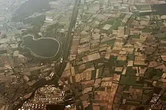 Het Speicherbecken Geeste gezien naar het noorden
