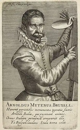 Aert Mijtens uit Pictorum aliquot celebrium, door Hendrik Hondius, 1610