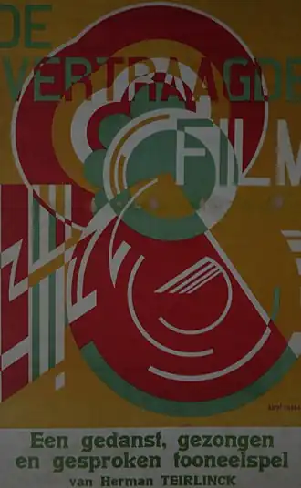 Affiche toneelspel Herman Teirlinck, 1922
