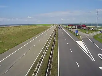 De Afsluitdijk bij Breezanddijk anno 2007