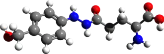 Molecuulmodel van agaritine