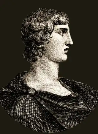 Gravure portret Agathocles van Syracuse