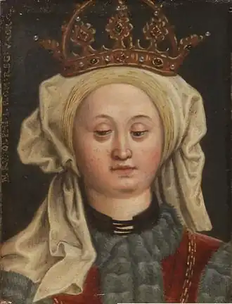 Portret Isabella van Bourgondië (Agnes) door Antoni Boys.
