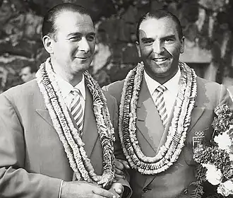 Agostino Straulino en Nicolò Rode in 1952