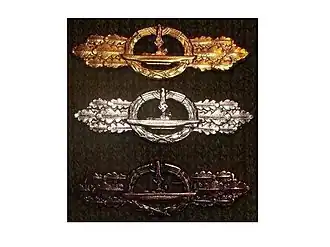 Alle drie de klassen op volgorde, goud, zilver en brons