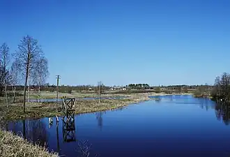 De rivier de Ahja bij Lääniste