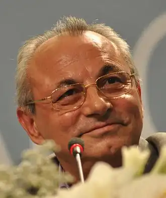 Ahmed Dogan op een verkiezingsavond in 2009