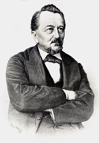 Lithografie door Henri Hébert, 1875.