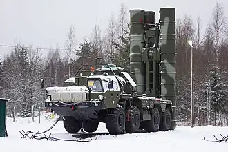 S-400-luchtafweer in gevechtsklare opstelling