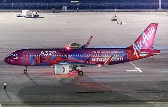 Een Airbus A320neo van AirAsia