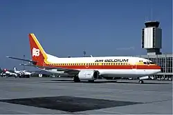 Boeing 737-300 op Euroairport (1987)