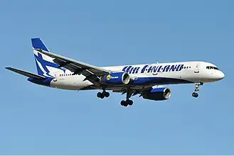 Een Boeing 757-200 van Air Finland
