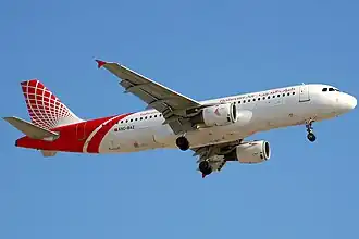 Airbus A320-212 (A9C-BAZ) van Bahrain Air in 2008
