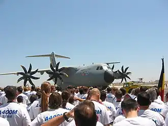 Een soortgelijke Airbus A400M in Sevilla (2008)