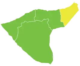 Al-Malikiyah district in het gouvernement Al-Hasakah