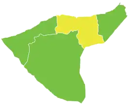 Al-Qamishli district in het gouvernement Al-Hasakah