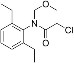 Structuurformule van alachlor