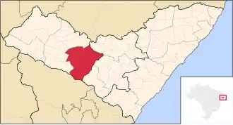 Ligging van de Braziliaanse microregio Batalha in Alagoas