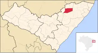 Kaart van União dos Palmares