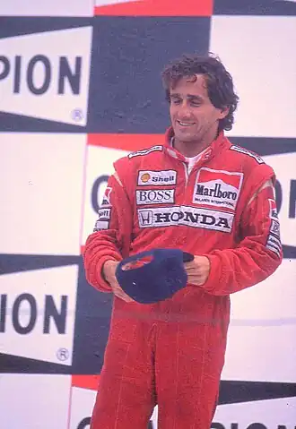 Voor de derde maal werd Alain Prost kampioen