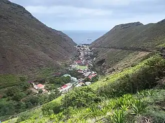 Jamestown vanop land