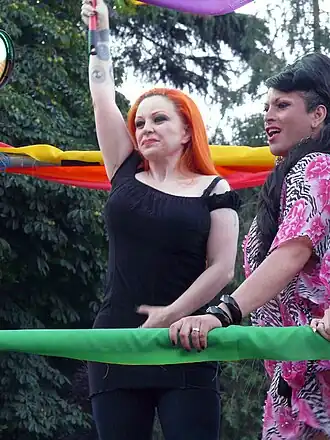 Alaska in 2008 tijdens de Gayparade in Madrid