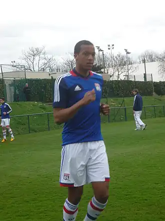 Pléa in 2013 als speler van Olympique Lyon