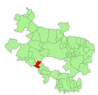 Kaart van Ribera Baja/Erribera Beitia