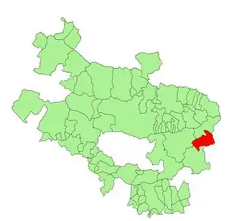 Kaart van Harana/Valle de Arana