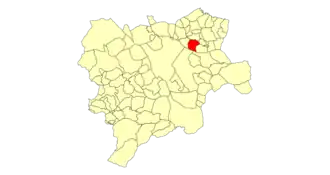 Kaart van Casas de Juan Núñez