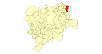 Kaart van Casas de Ves