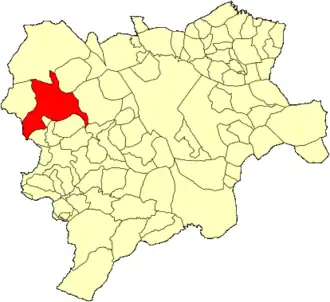 Kaart van El Bonillo