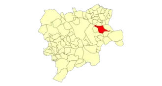 Kaart van Higueruela