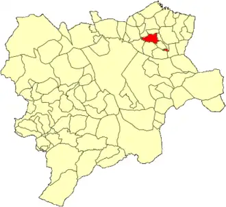 Kaart van Navas de Jorquera