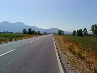 SH1 tussen Lezhë en Shkodër