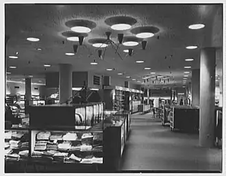 Interieur van Steiger's in Springfield