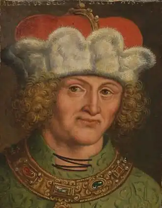 16e-eeuws portret van Albrecht VI van Oostenrijk, gemaakt door Antoni Boys.