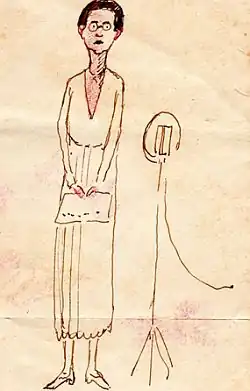 Schelfhout-van der Meulen, getekend door haar echtgenoot