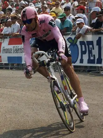 Alberto Leanizbarrutia tijdens de Ronde van Frankrijk 1993 die hij zou verlaten