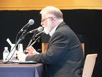 Alberto Manguel in Nantes op het literatuurfestival Atlantide, mei/juni 2013