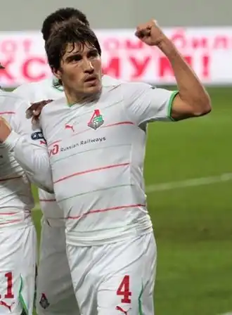 Zapater in 2011 als speler van Lokomotiv Moskou