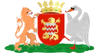 Het wapen van Alblasserwaard en de Landen van Arkel beneden de Zouwe