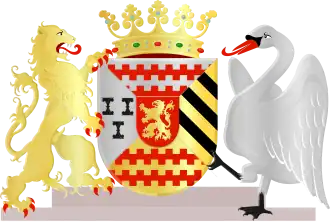 Het wapen van Hoogheemraadschap van de Alblasserwaard en de Vijfheerenlanden